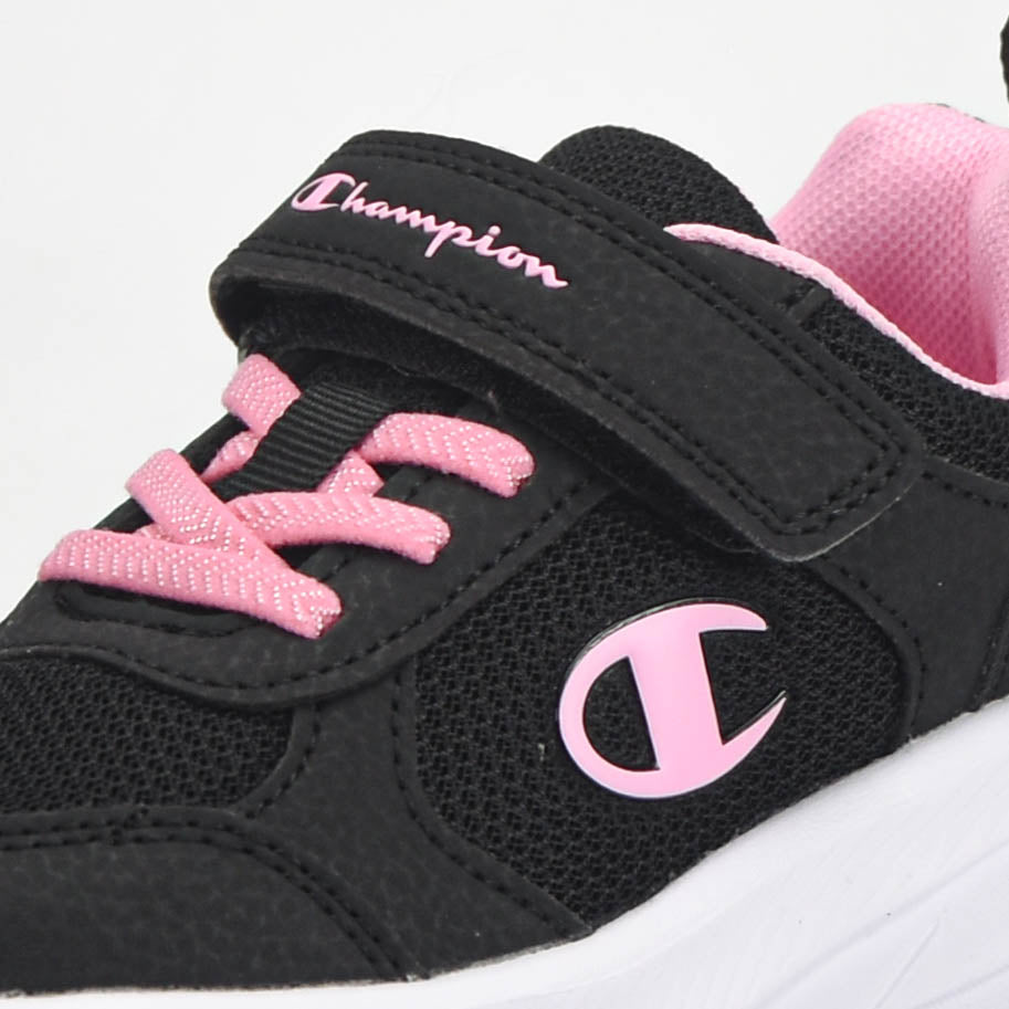 Champion Baskets Respirantes Noir et Rose Fille