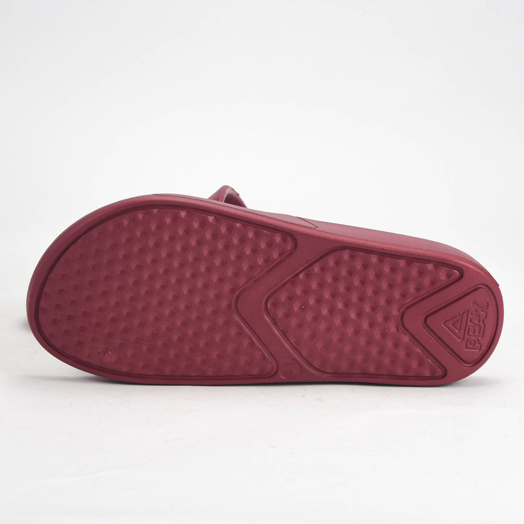 Peak Claquettes Slippers Confortables Bordeaux Homme
