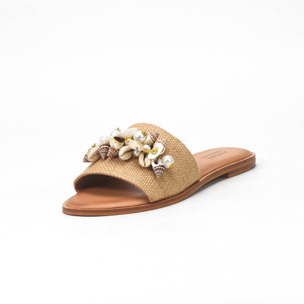 André Mules Ornées de Coquillages Femme Élégantes