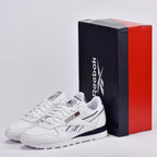REEBOK CLASSIC LEATHER WHITE/WHITE/NAVY﻿ 1