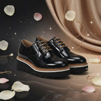André Derbies Vernies Plateforme Femme