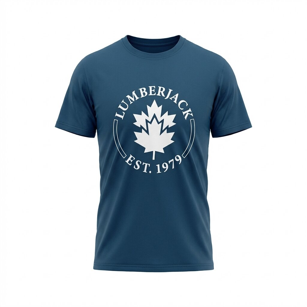 Kimland T-shirt Graphique Homme Bleu Style Décontracté
