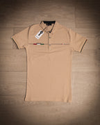 Kimland Polo Classique Élégant Beige Homme