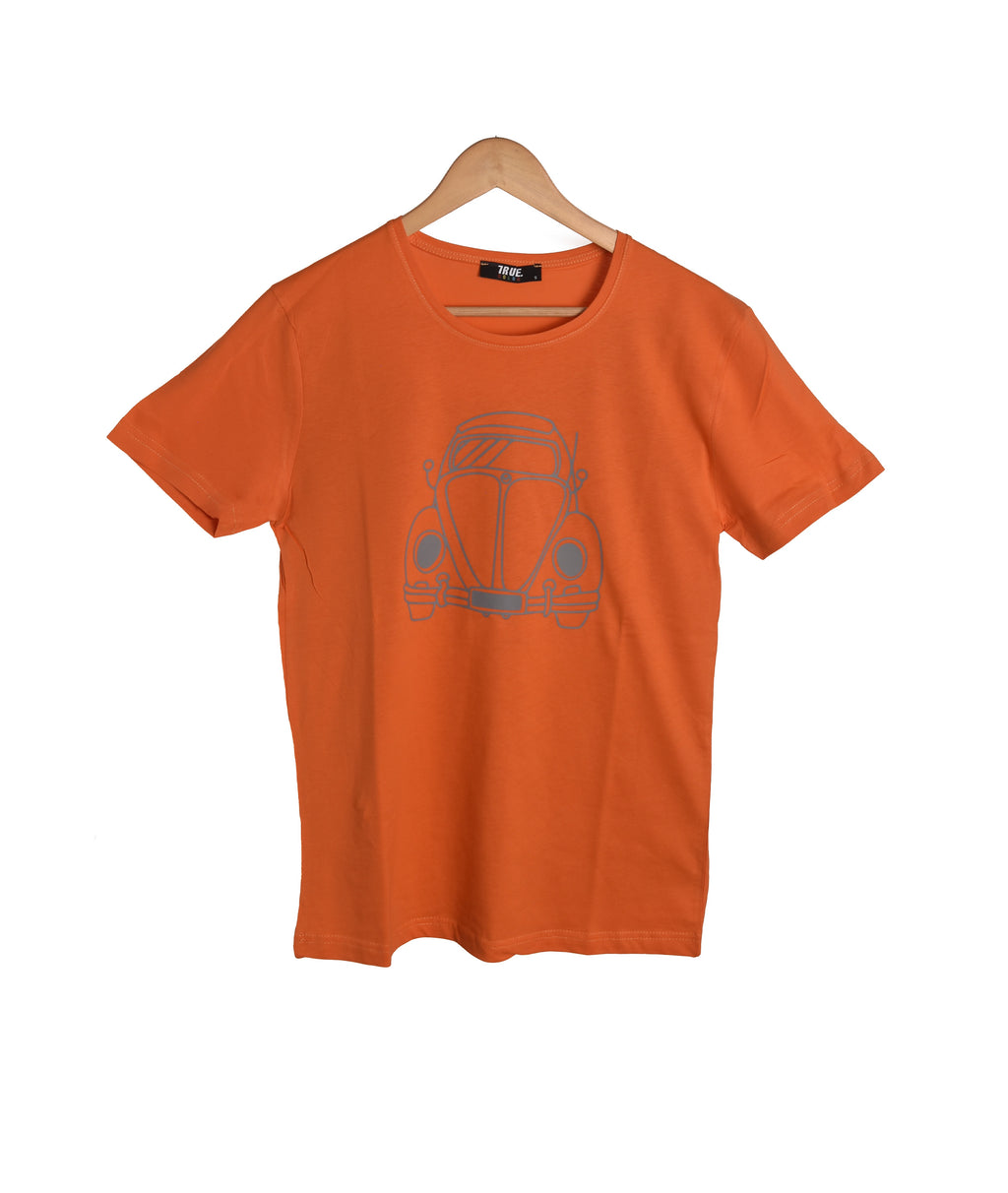 T-shirt ORANGE MOTIF VOLKSWAGEN COCCINELLE