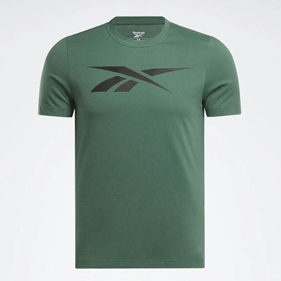 Reebok T-shirt en Coton Logo Vector Vert Homme