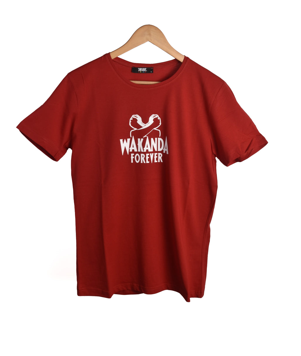 T-shirt ROUGE WAKANDA FOREVER