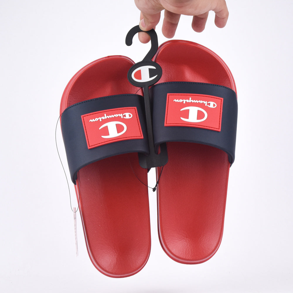 Champion Claquettes Logo Contrasté Confortables Homme