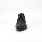 André Bottines Homme Élégantes en Cuir Noir