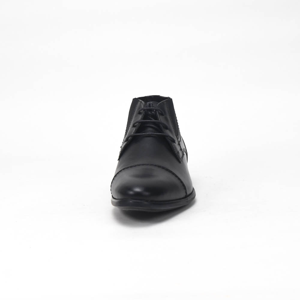 André Bottines Homme Élégantes en Cuir Noir