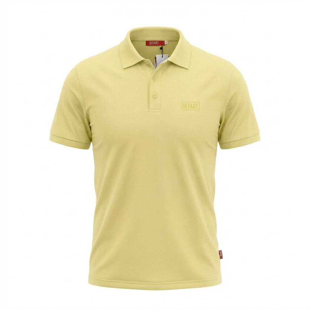 Kimland Polo Homme Jaune Coupe Classique Élégant