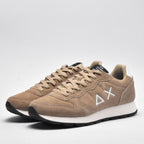 SUN68 Baskets Tom Suede Confortables Beige Homme