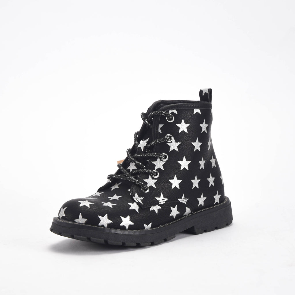 Chicco Bottines à Étoiles Argentées pour Fille