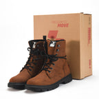 Safety Jogger Bottines à Lacets Style Nubuck Femme
