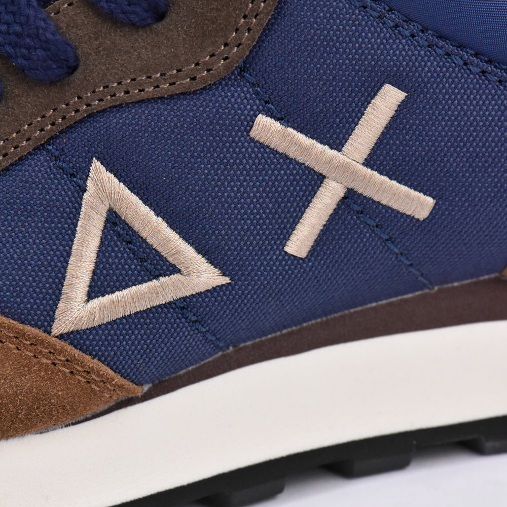 SUN68 Baskets Ally Solid en Daim et Textile Homme