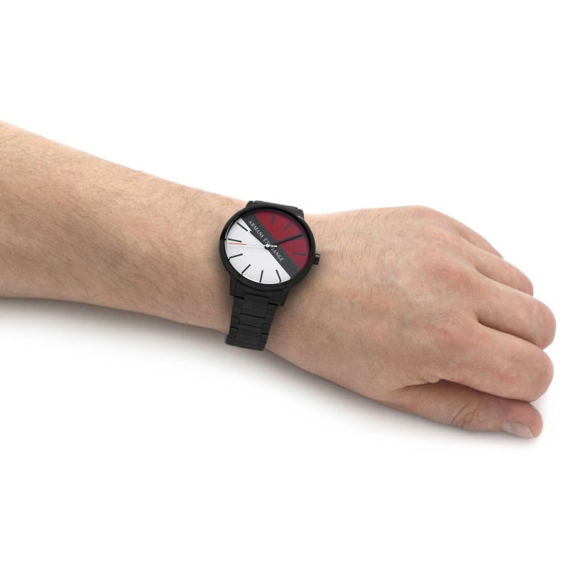 Armani Exchange Montre Homme Design Tricolore Élégante