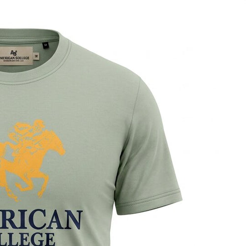 American College T-shirt Imprimé Style Décontracté Homme