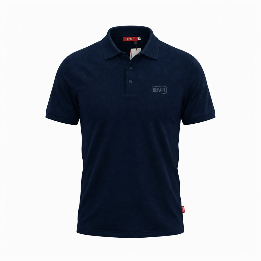 Départ Polo Homme Bleu Marine Élégant et Confortable