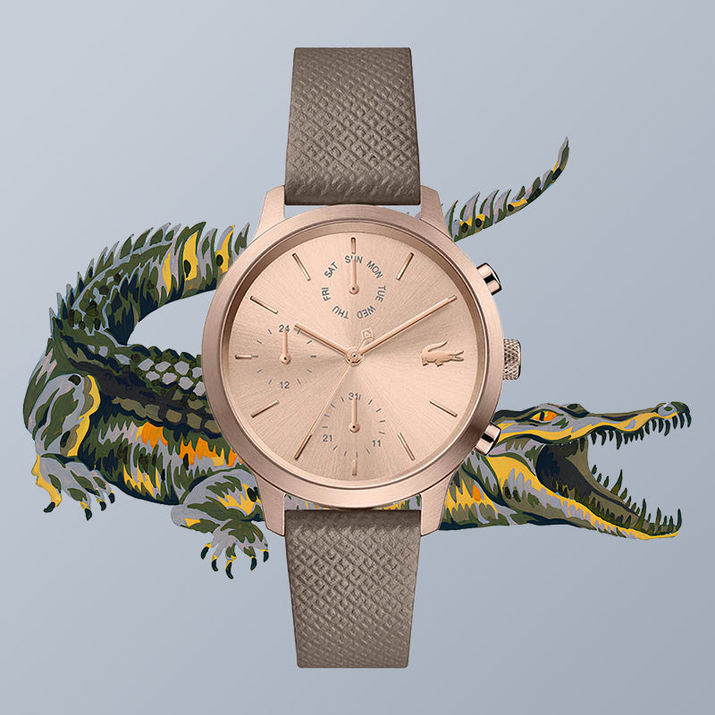 Montre Lacoste Élégante Bracelet Texturé Femme