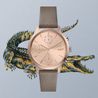 Montre Lacoste Élégante Bracelet Texturé Femme