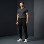 Depart Jogging Slim Homme Noir Confortable