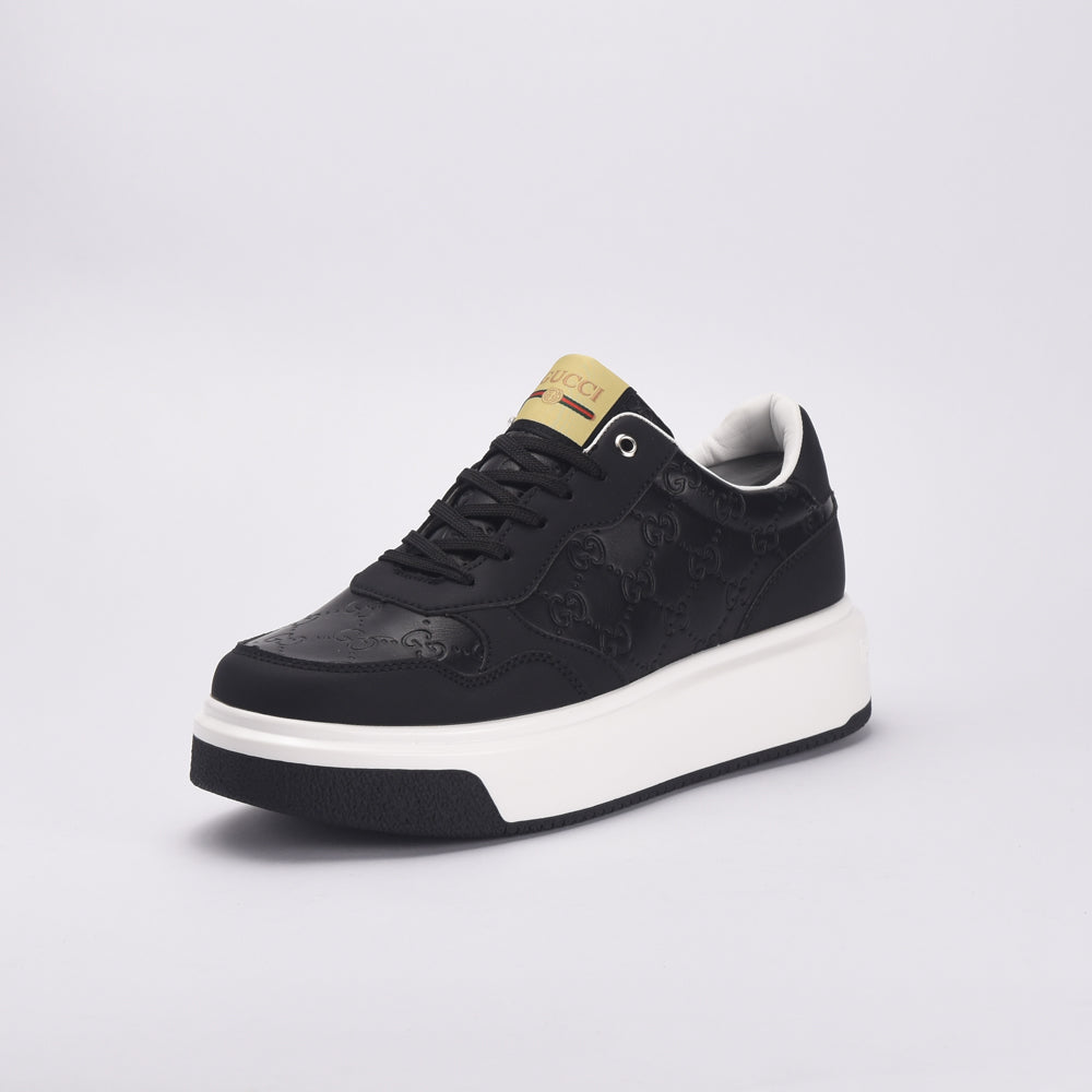Kimland Baskets Plateforme Élégantes Noir Femme