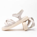Kimland Sandales Confortables à Brides Beige Fille