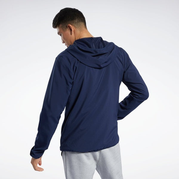Reebok Veste Coupe-vent Légère à Capuche Homme