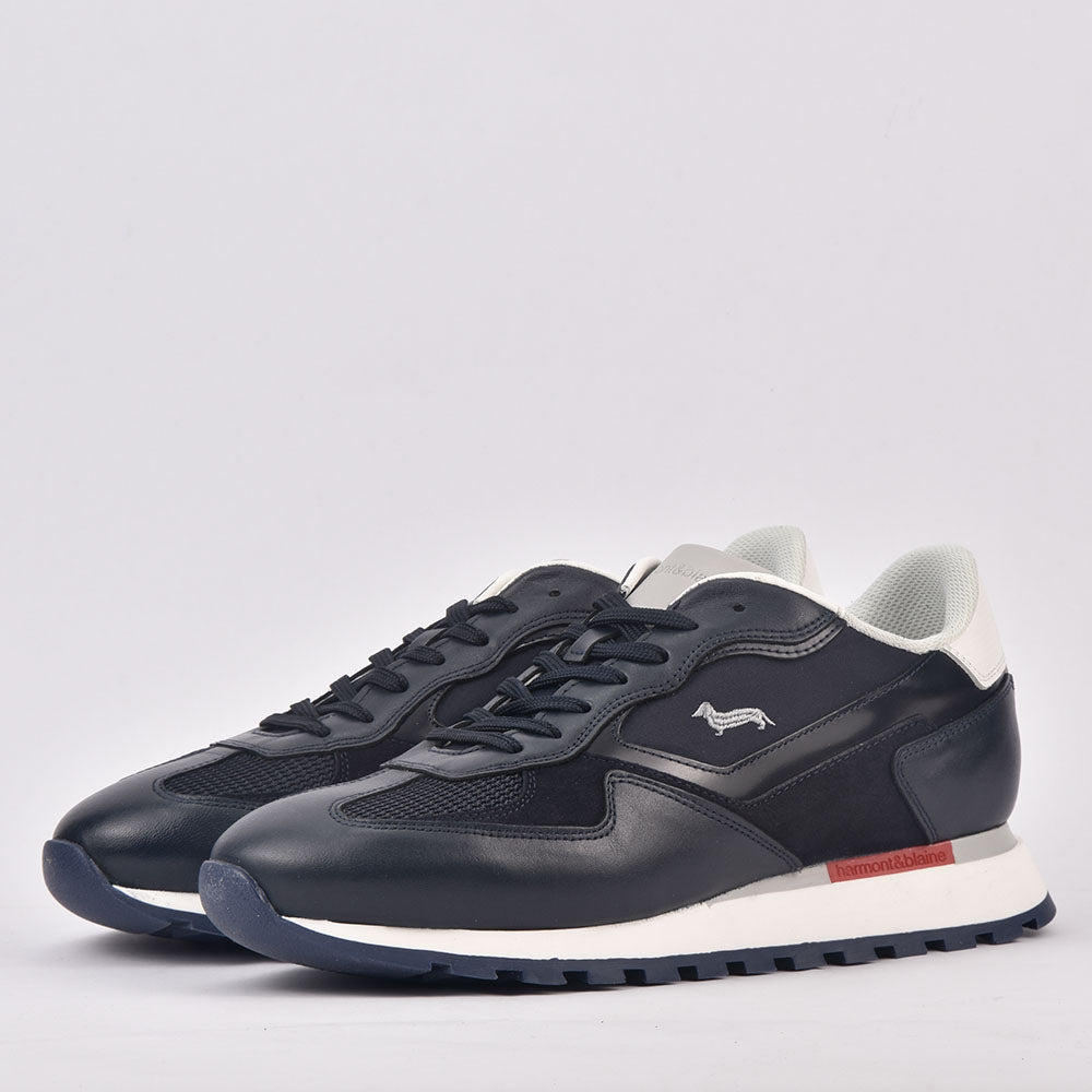 HARMONT AND BLAINE SCARPA UOMO CALF  BLU﻿ 1