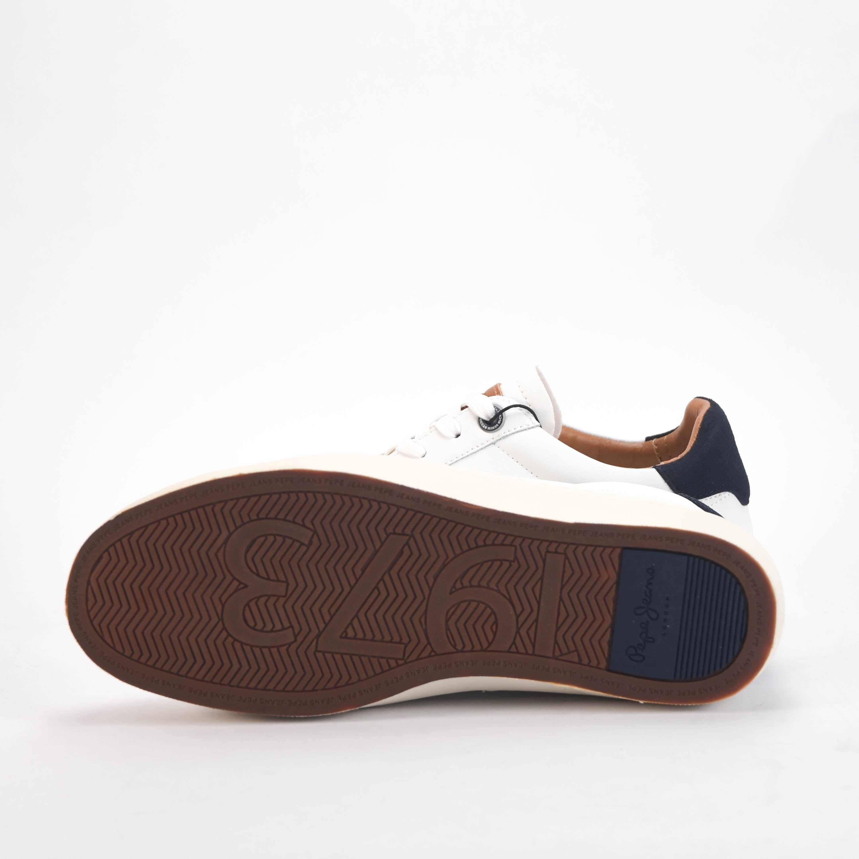 Pepe Jeans Sneakers en Cuir Blanc Homme