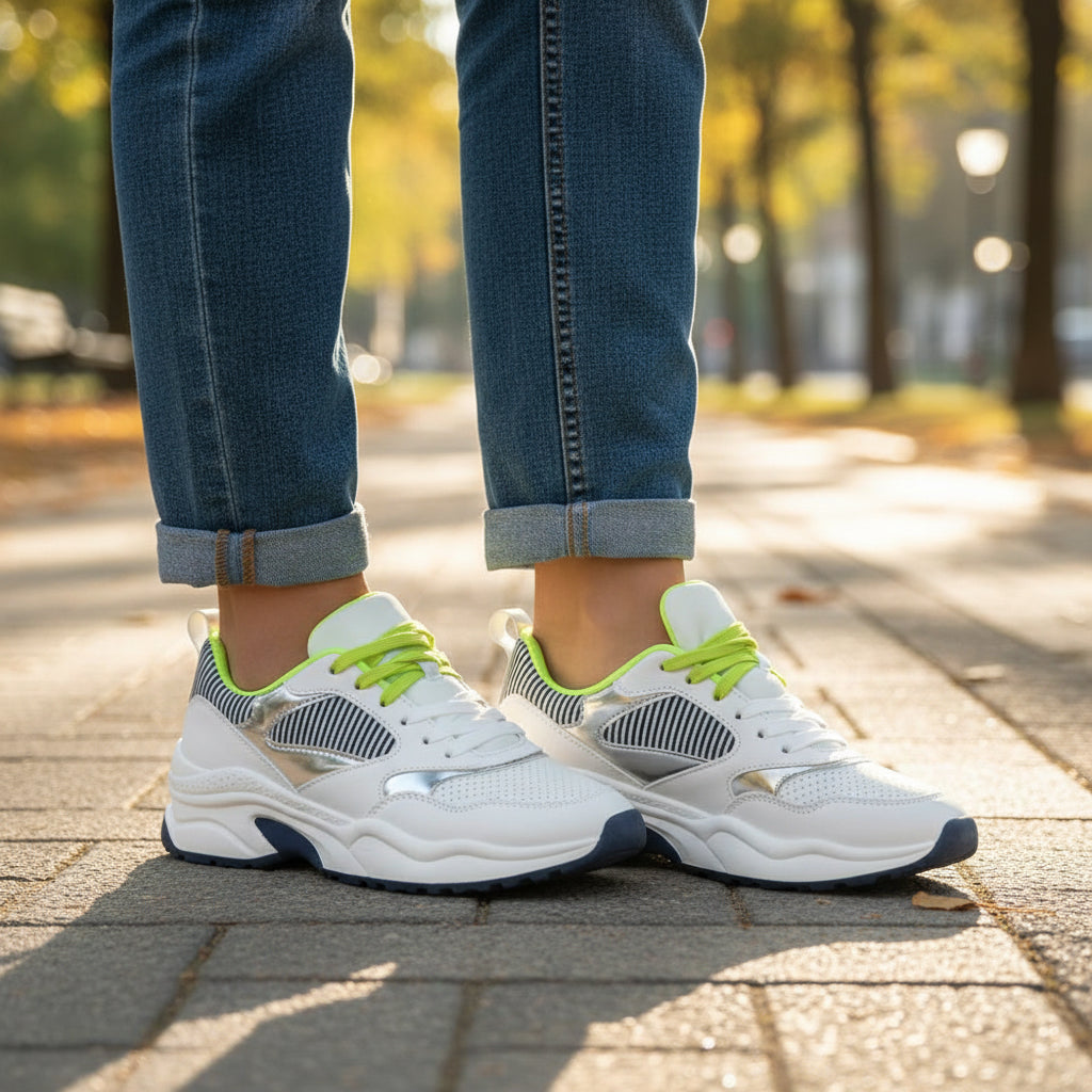 André Sneakers Basses Style Sportif Femme