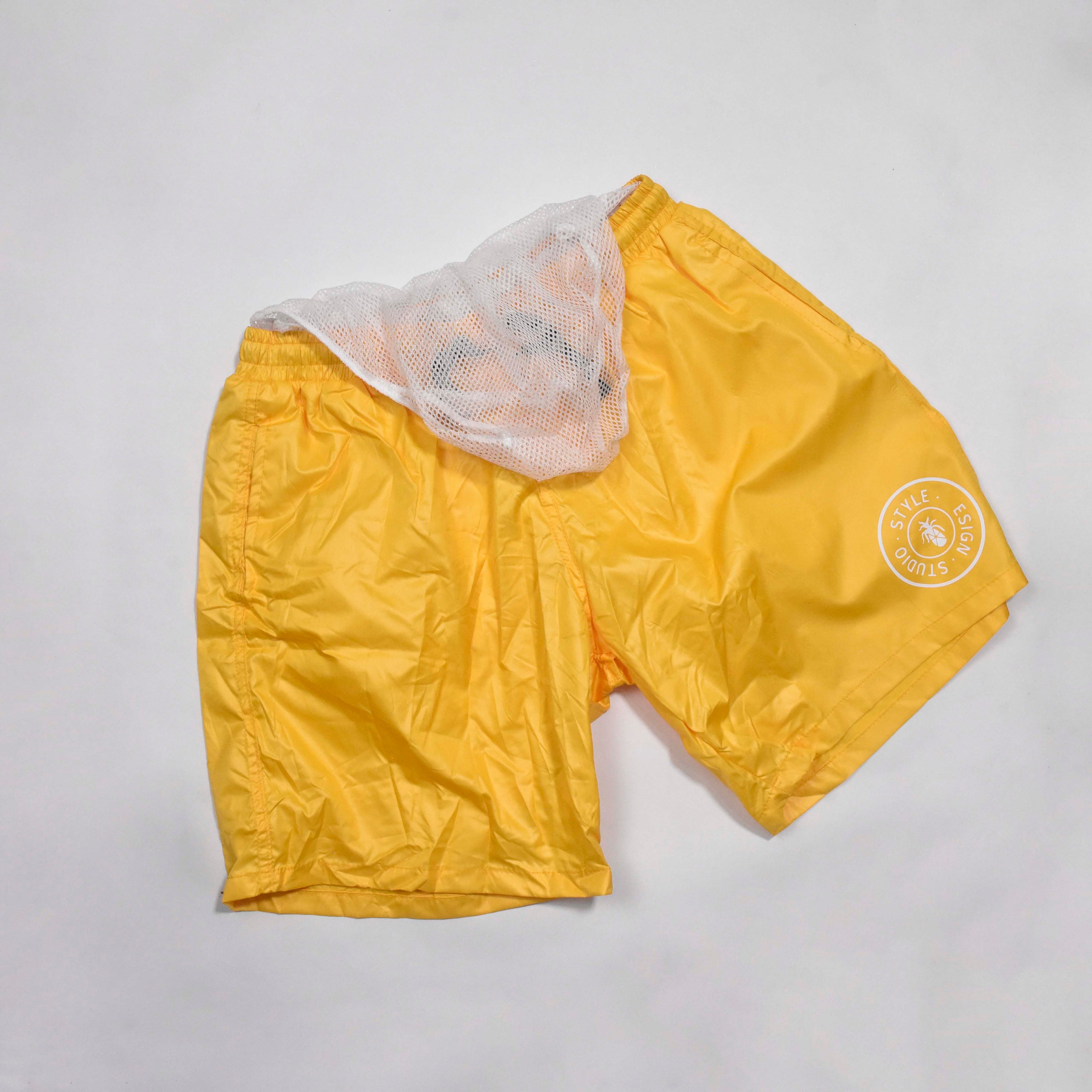 Kimland Short de Bain Jaune Confortable Homme