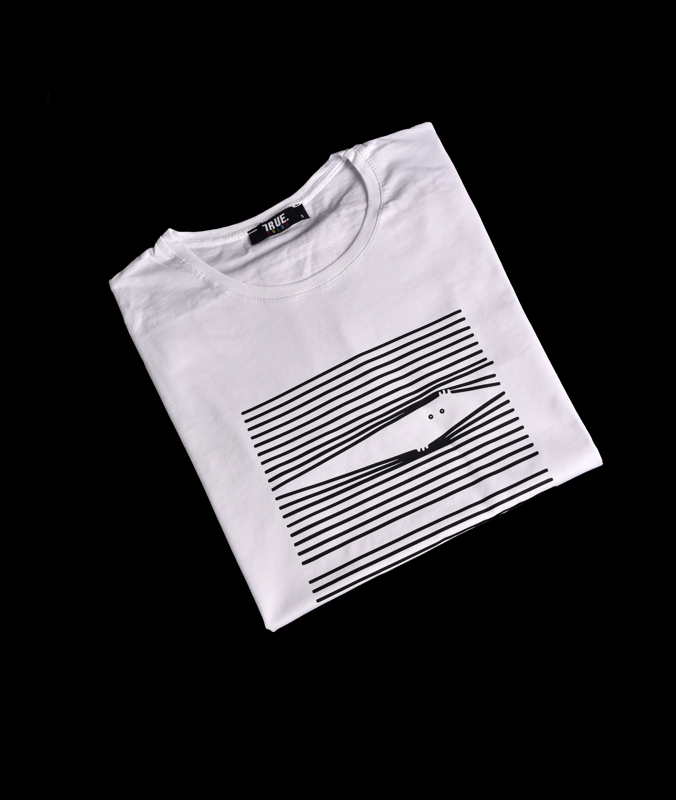 True Color T-shirt Graphique Motif Rideau Homme