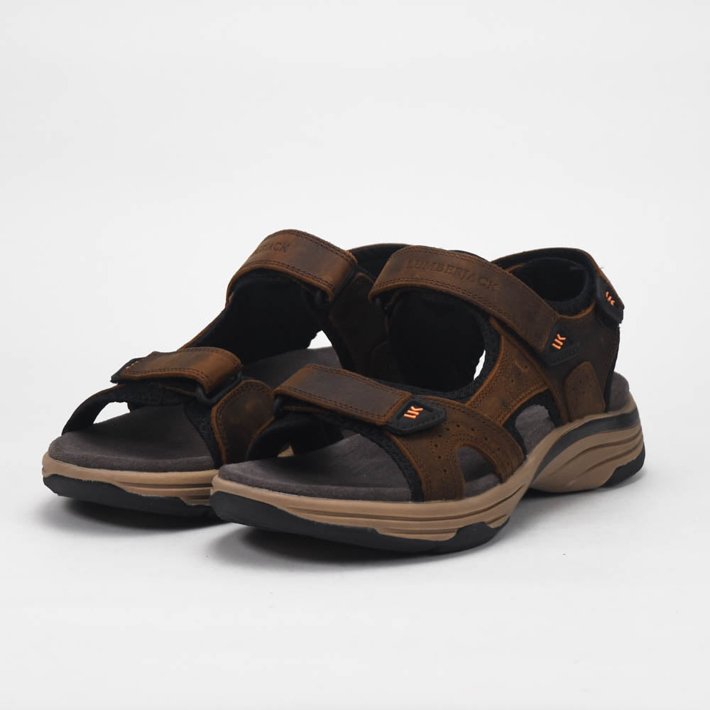 Lumberjack Sandales en Cuir Confortables Homme