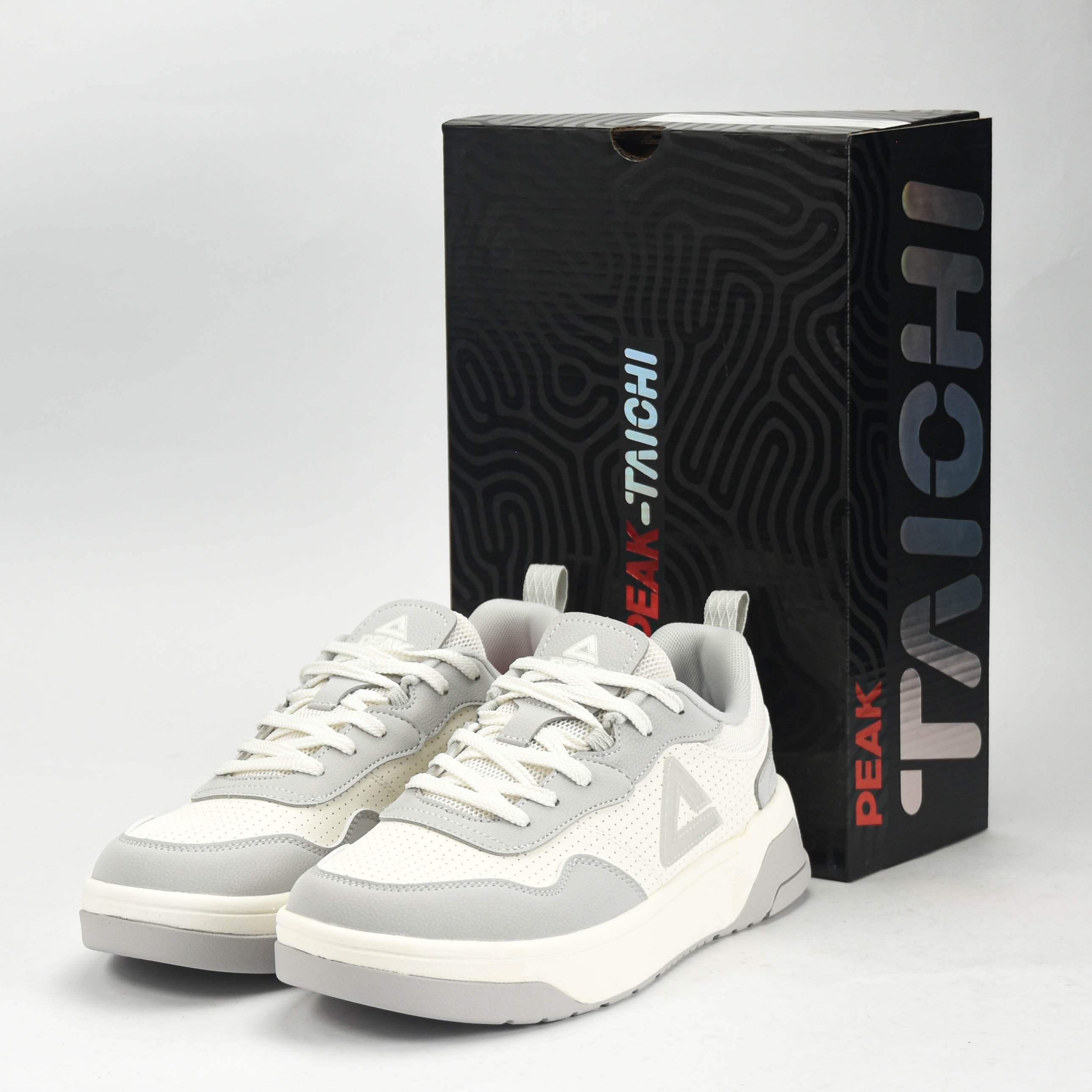 Peak Baskets Taichi Respirantes Blanc et Gris Homme