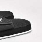 Kito Sandales Confortables à Scratch Noir Homme