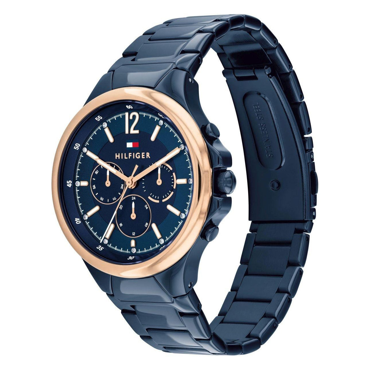 Montre Tommy Hilfiger Élégante Cadran Bleu Femme