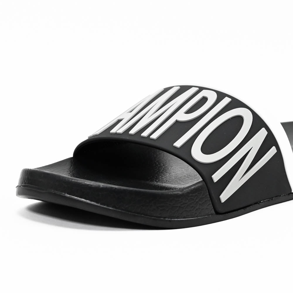 Champion Claquettes Logo Noir Confortable Homme