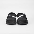 Democrata Sandales Confortables en Cuir Noir Homme