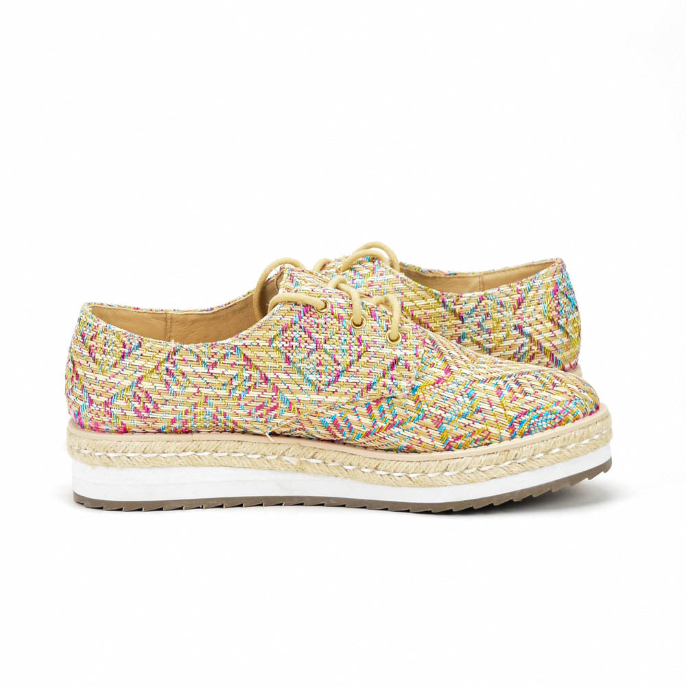 André Espadrilles à Lacets Multicolores Femme