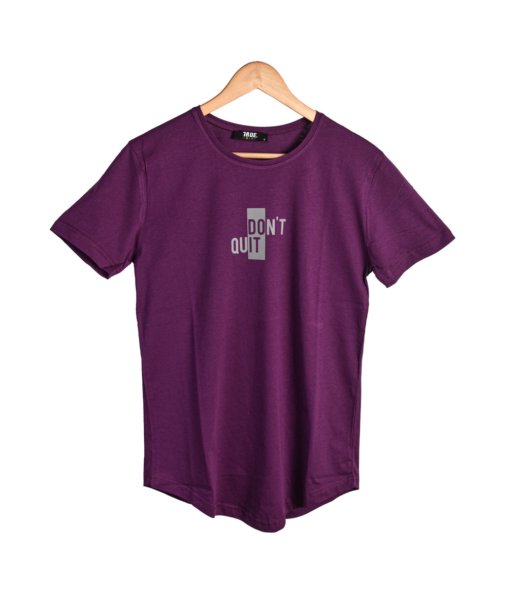 T-shirt VIOLET 2 *DON T QUIT*