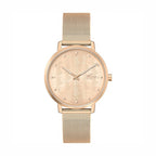 Montre Lacoste Bracelet Maille Milanaise Dorée Femme