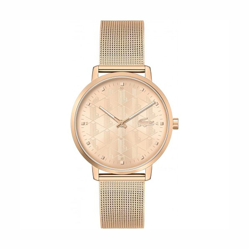 Montre Lacoste Bracelet Maille Milanaise Dorée Femme