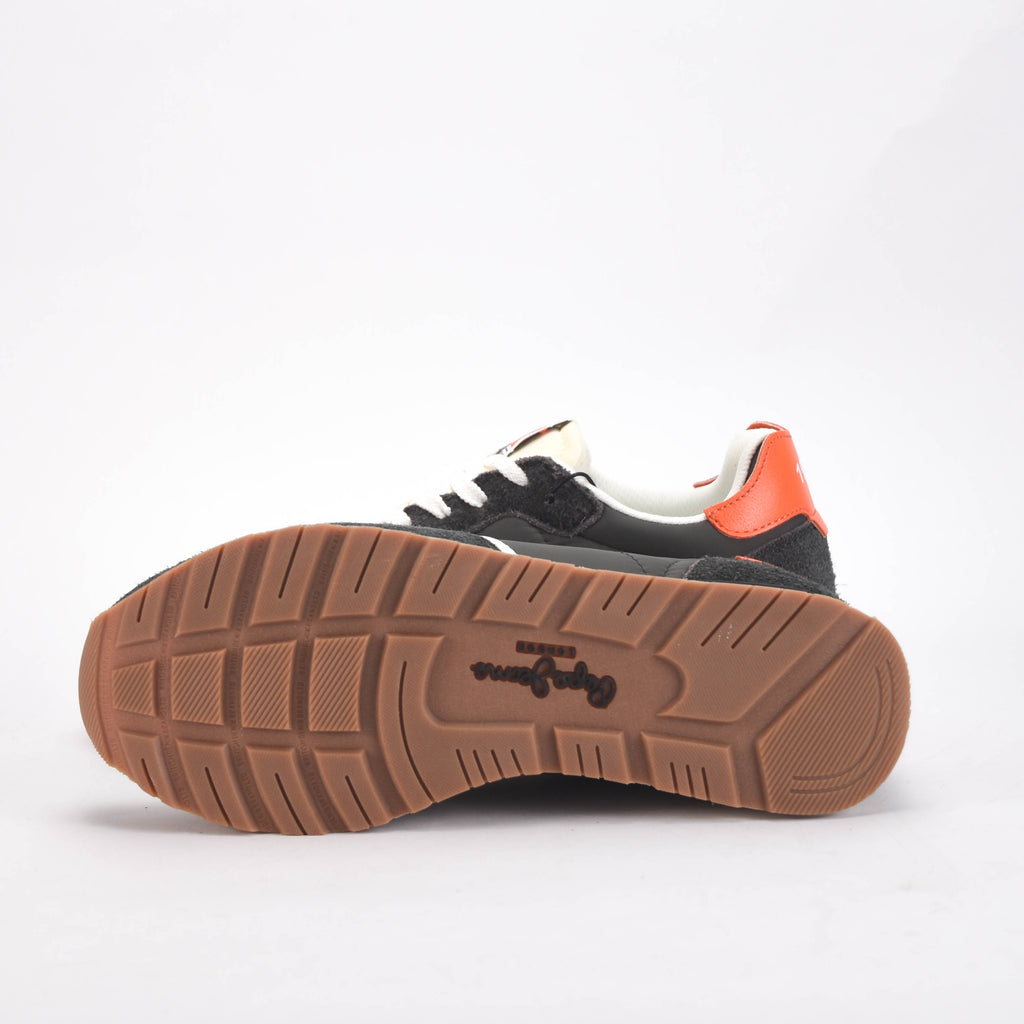 Pepe Jeans Sneakers Retro Running Gris et Orange Homme