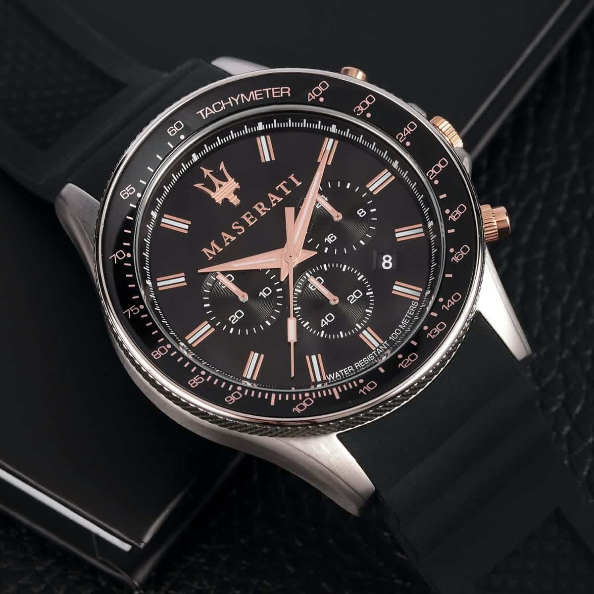 Maserati Sfida Montre Chronographe Élégante Homme