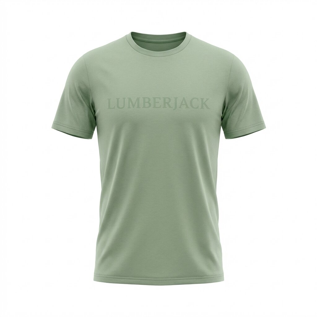 Lumberjack T-shirt Logo Homme Vert Pastel