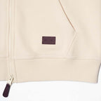 Milano Sweat à Capuche Zippé Confortable Homme Beige