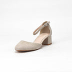 André Escarpins à Bride Daim Beige Femme