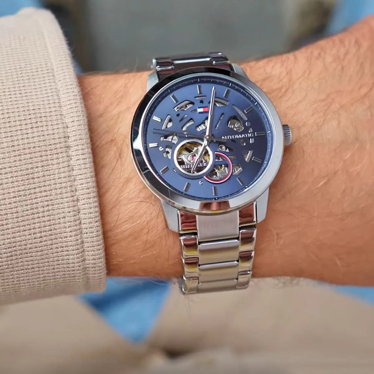 Tommy Hilfiger Montre Automatique Cadran Squelette Homme