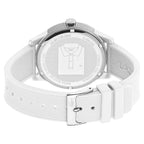 Montre Lacoste Bracelet Silicone Blanc Élégante Unisexe