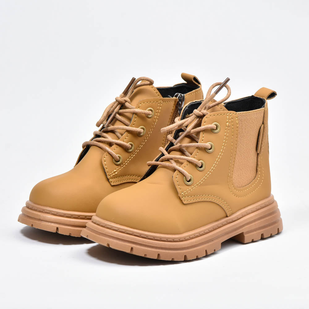 Bottes coordonnantes à lacets Marron Enfants ﻿ 8